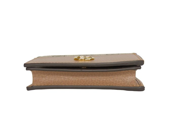 Portafoglio bi-fold Gucci in rosa polveroso e beige - vista 3
