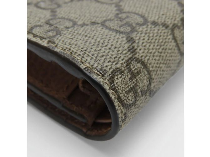 Portafoglio bi-fold Gucci in rosa polveroso e beige - vista 7