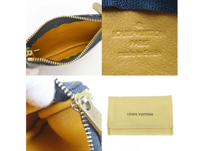 Monedero de denim Monogram Louis Vuitton Castaño Negro - vista 10