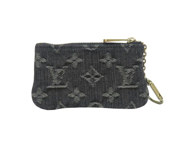 Monedero de denim Monogram Louis Vuitton Castaño Negro - vista 2