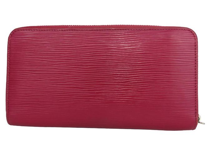 Cartera larga Louis Vuitton en cuero Epi Burdeos Fucsia - vista 2