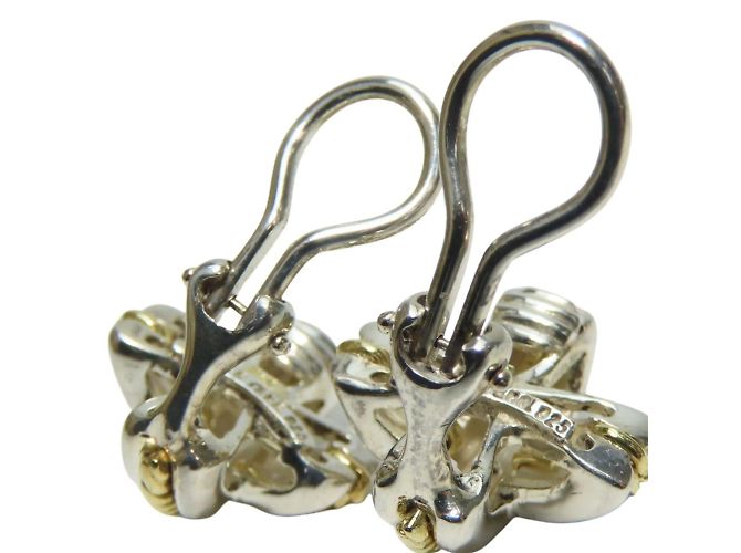 Tiffany & Co Orecchini a clip Tiffany Signature Argento D'oro - vista 6