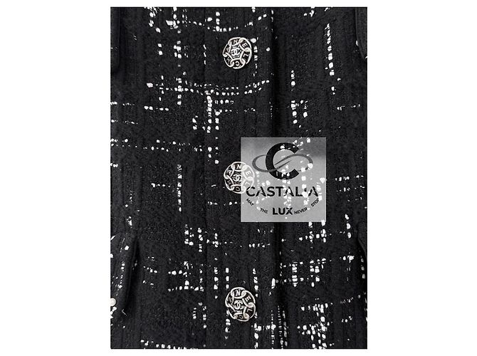 Chanel Tweed Jacke Schwarz - Ansicht 6