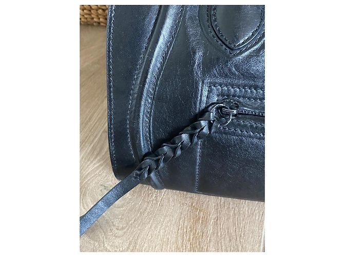 Borsa Céline luggage phantom modello medio in vitello morbido nero - vista 10