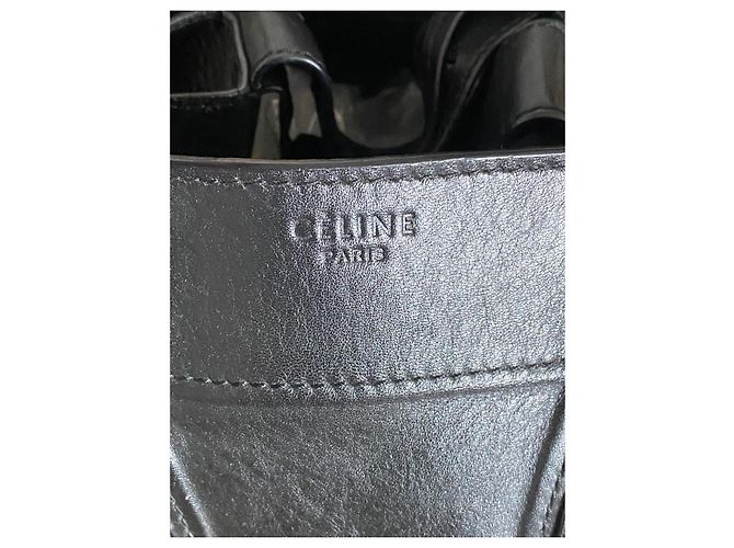 Borsa Céline luggage phantom modello medio in vitello morbido nero - vista 14