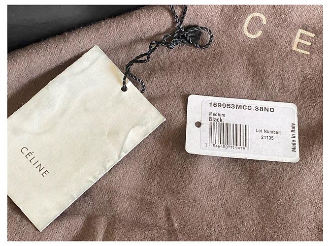 Borsa Céline luggage phantom modello medio in vitello morbido nero - vista 16
