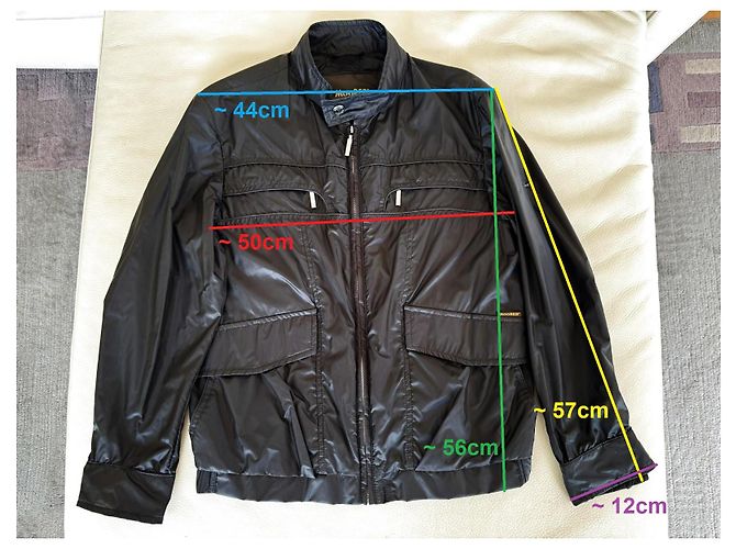 Autre Marque MooRER Windjacke Regenjacke | Gr. S | NP690€ Luxus Blouson Schwarz - Ansicht 3