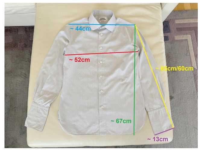 Hermès Camicia (su misura) Hermes Paris | Grigio 'H' Monogramma | Taglia S - vista 2