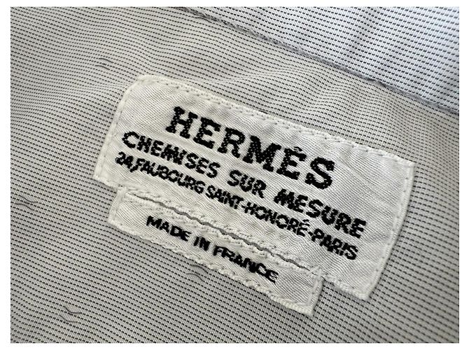 Hermès Camicia (su misura) Hermes Paris | Grigio 'H' Monogramma | Taglia S - vista 6