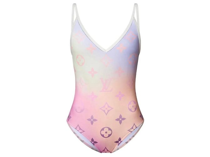Louis Vuitton Monogram Gradient Cut-Out Badeanzug Größe S Mehrfarben - Ansicht 6