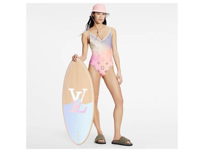 Louis Vuitton Monogram Gradient Cut-Out Badeanzug Größe S Mehrfarben - Ansicht 8