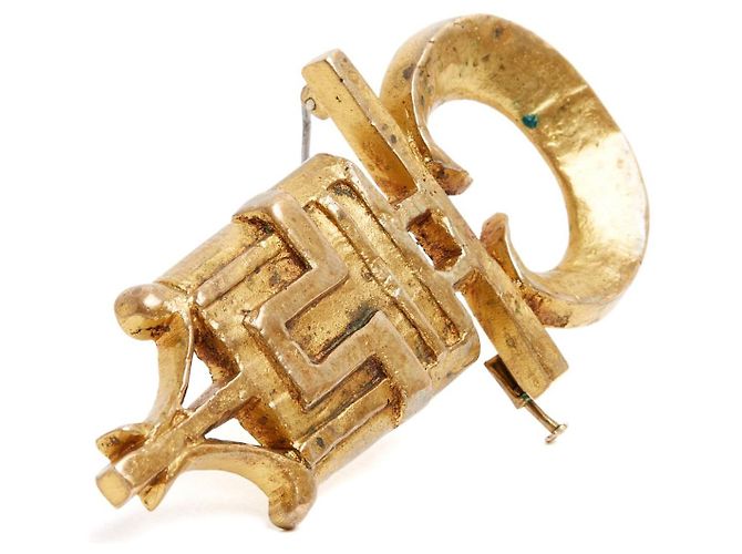 Autre Marque Pendente brooch in bronzo artista Line Vautrin 1955 D'oro - vista 2