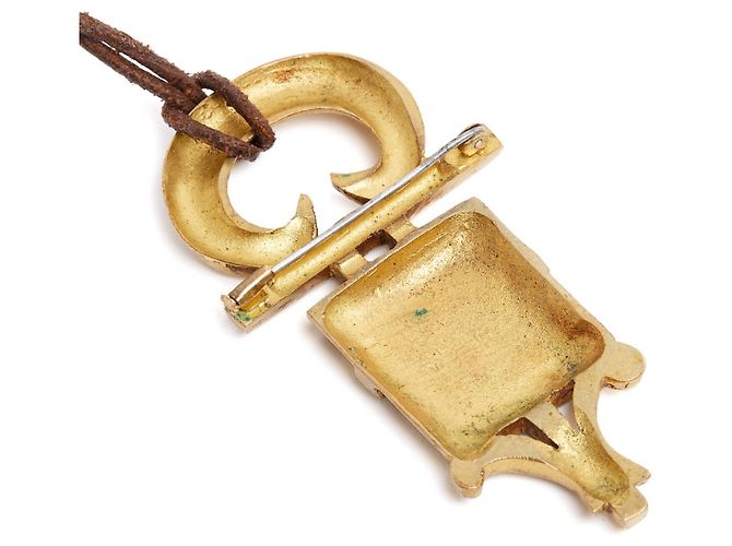 Autre Marque Pendente brooch in bronzo artista Line Vautrin 1955 D'oro - vista 7