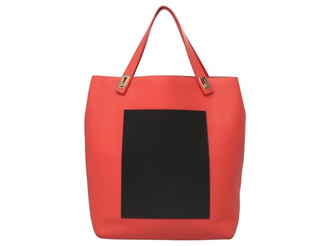 Autre Marque BOTTEGA VENETA Bolsa Tote Couro Laranja Ouro Prata Auth bs26109 Dourado - vista 13