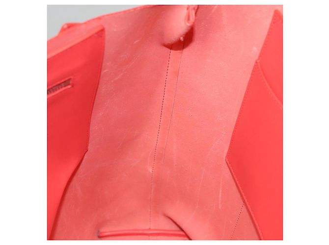 Autre Marque BOTTEGA VENETA Bolsa Tote Couro Laranja Ouro Prata Auth bs26109 Dourado - vista 20