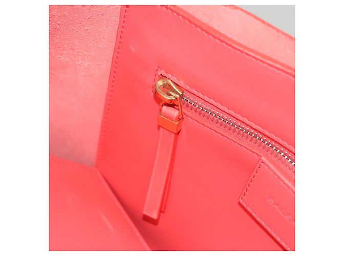 Autre Marque BOTTEGA VENETA Bolsa Tote Couro Laranja Ouro Prata Auth bs26109 Dourado - vista 22