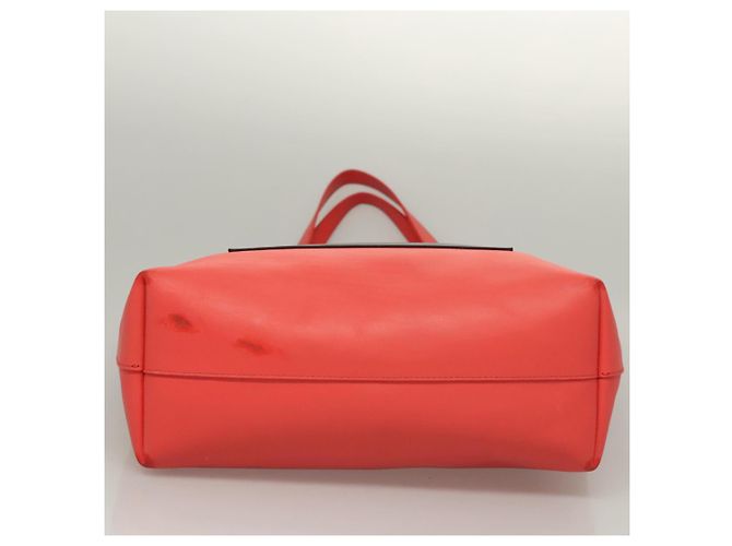 Autre Marque BOTTEGA VENETA Bolsa Tote Couro Laranja Ouro Prata Auth bs26109 Dourado - vista 5