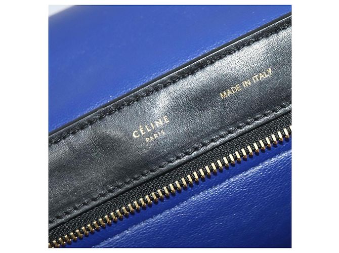 Céline CELINE Borsa Trapeze in Pelle Scamosciata 2in1 Beige Oro Auth BA2807 D'oro - vista 16