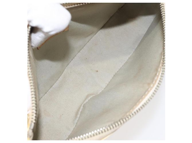 LOUIS VUITTON Vernis Mallory Square Accessory Pouch Perle M91333 LV Auth 125915 - view 11
