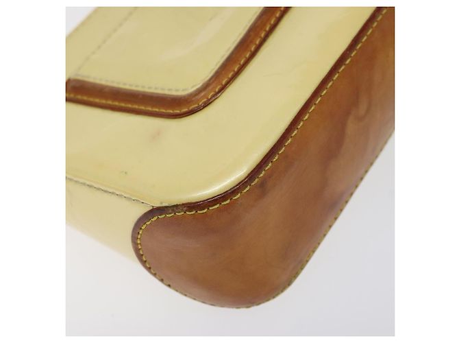 LOUIS VUITTON Vernis Mallory Square Accessory Pouch Perle M91333 LV Auth 125915 - view 14