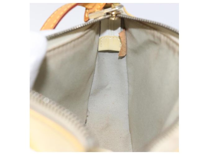 LOUIS VUITTON Vernis Mallory Square Accessory Pouch Perle M91333 LV Auth 125915 - view 19