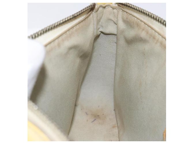 LOUIS VUITTON Vernis Mallory Square Accessory Pouch Perle M91333 LV Auth 125915 - view 20