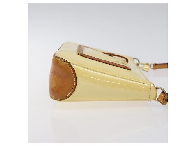 LOUIS VUITTON Vernis Mallory Square Accessory Pouch Perle M91333 LV Auth 125915 - view 3