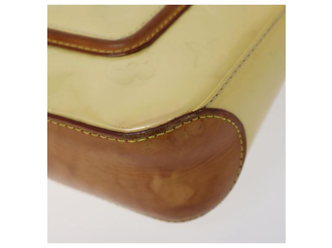 LOUIS VUITTON Vernis Mallory Square Accessory Pouch Perle M91333 LV Auth 125915 - view 9