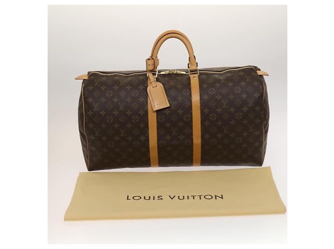 LOUIS VUITTON Monogram Keepall 55 Borsa Boston M41424 LV Auth 118742V Monogramma - vista 12