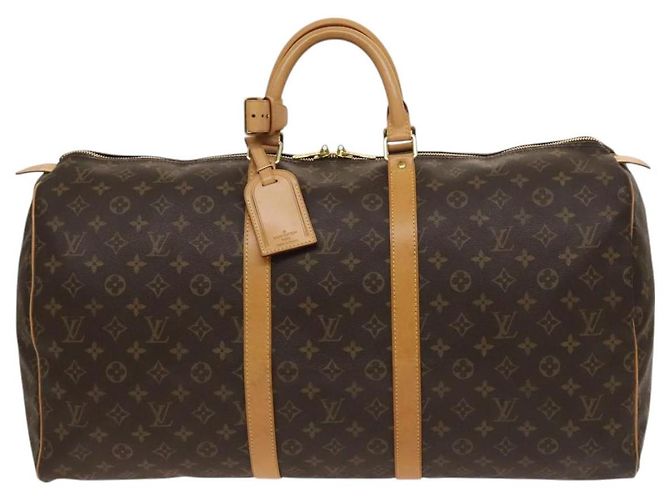 LOUIS VUITTON Monogram Keepall 55 Borsa Boston M41424 LV Auth 118742V Monogramma - vista 13