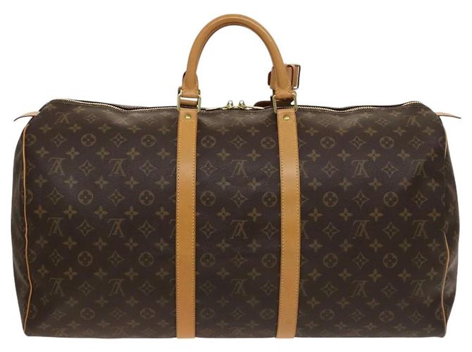 LOUIS VUITTON Monogram Keepall 55 Borsa Boston M41424 LV Auth 118742V Monogramma - vista 2
