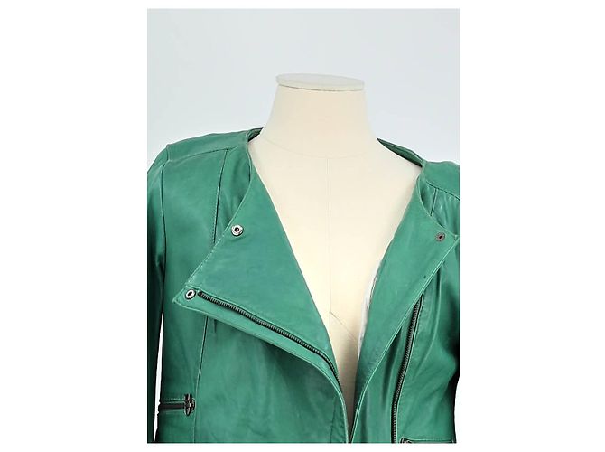 Swildens Grüne Lederjacke - Ansicht 2
