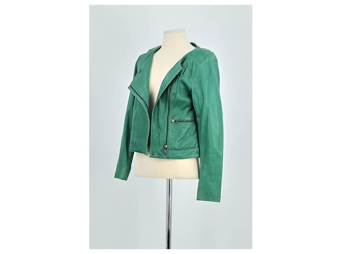 Swildens Grüne Lederjacke - Ansicht 4
