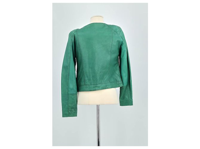 Swildens Grüne Lederjacke - Ansicht 6