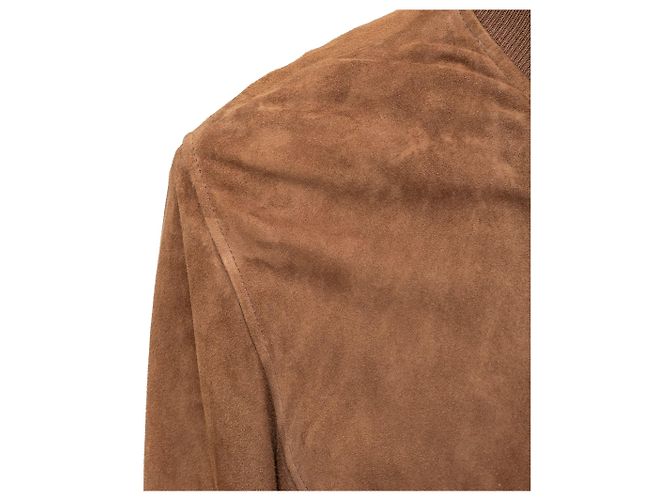 Autre Marque Giacca in suede marrone Oriani - vista 11