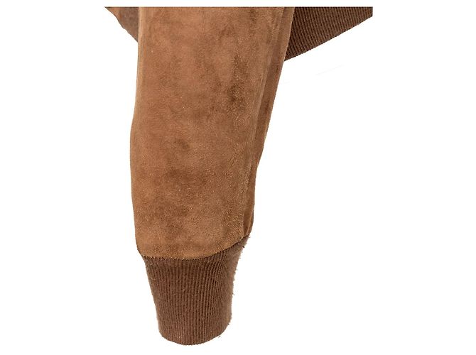 Autre Marque Giacca in suede marrone Oriani - vista 13
