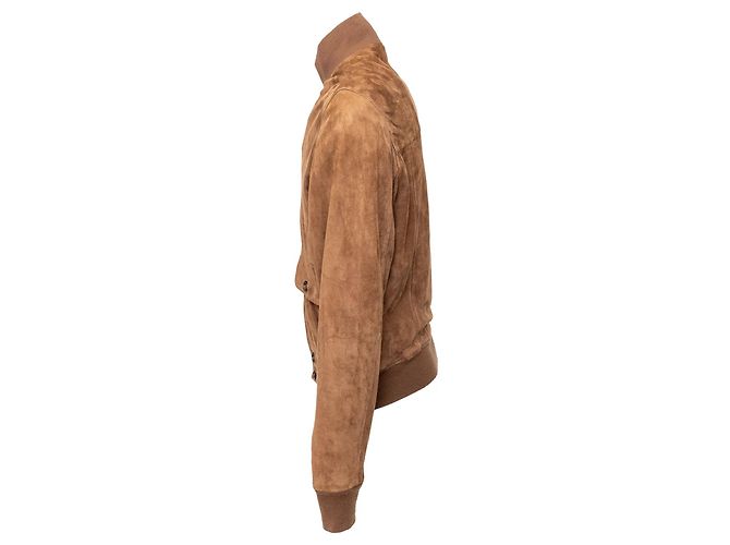 Autre Marque Giacca in suede marrone Oriani - vista 2