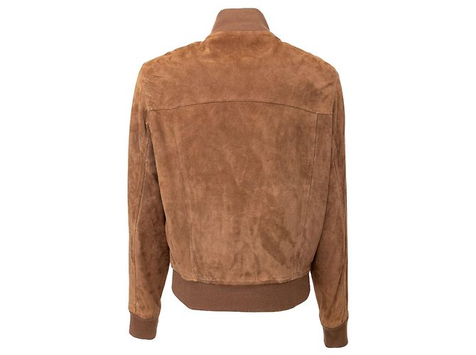Autre Marque Giacca in suede marrone Oriani - vista 3