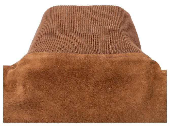 Autre Marque Giacca in suede marrone Oriani - vista 5