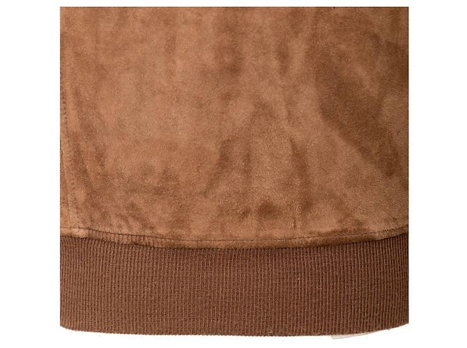 Autre Marque Giacca in suede marrone Oriani - vista 9