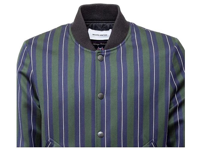 Autre Marque Giacca Bomber a Righe Mauro Grifoni Multicolore - vista 4