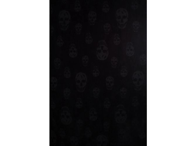 Toalla de playa Skull Alexander McQueen en negro - vista 2