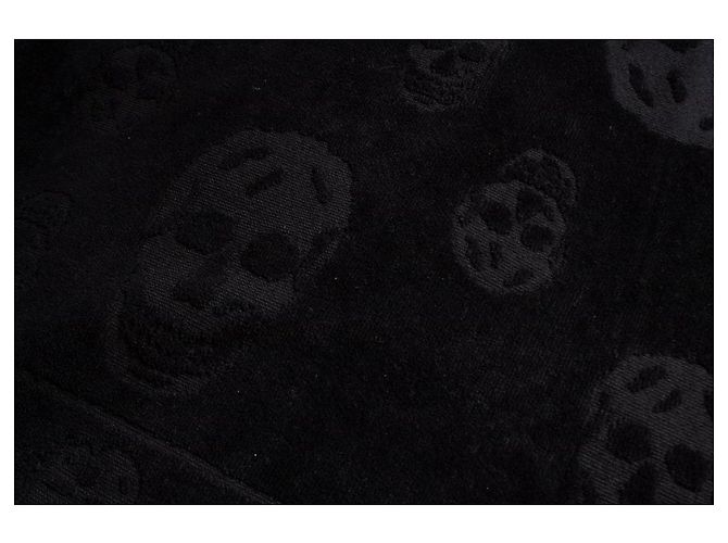 Toalla de playa Skull Alexander McQueen en negro - vista 3