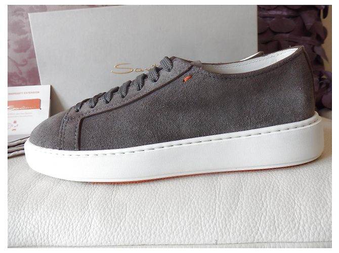 Santoni Sneaker Clean Icon Taupe Grigio EU40.5 UK6 NP520€ Scarpe - vista 13