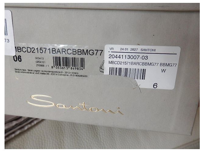 Santoni Sneaker Clean Icon Taupe Grigio EU40.5 UK6 NP520€ Scarpe - vista 15