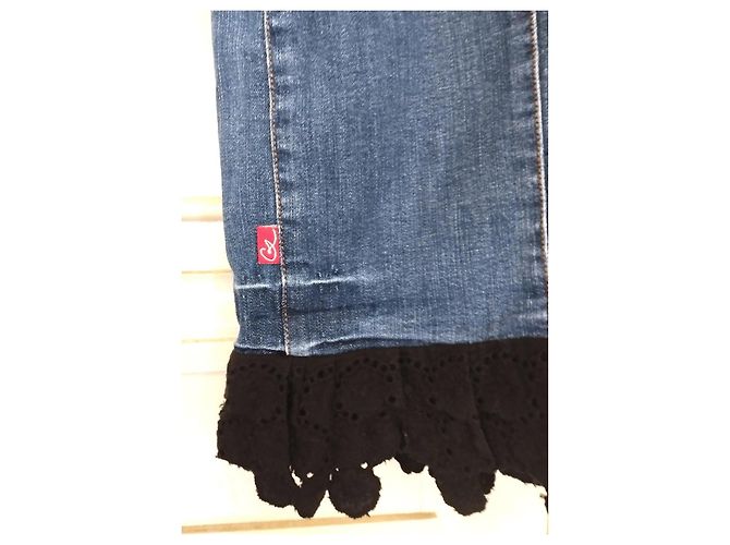 Abito Cancan in denim e pizzo Christian Lacroix - vista 13