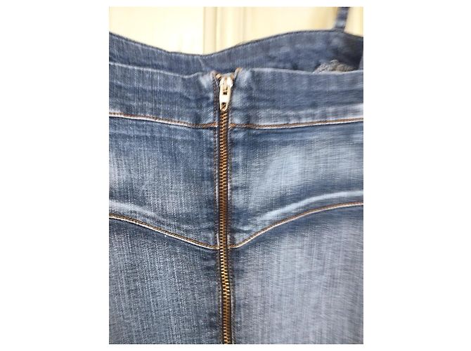 Abito Cancan in denim e pizzo Christian Lacroix - vista 14