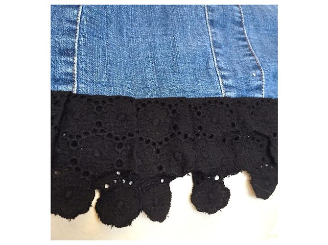 Abito Cancan in denim e pizzo Christian Lacroix - vista 4