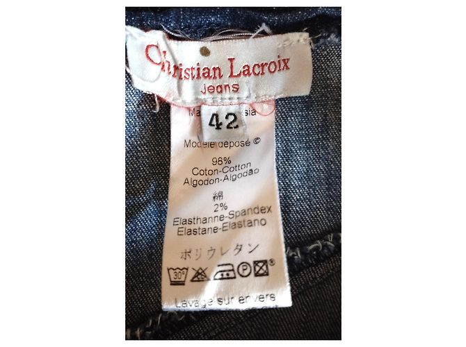 Abito Cancan in denim e pizzo Christian Lacroix - vista 8