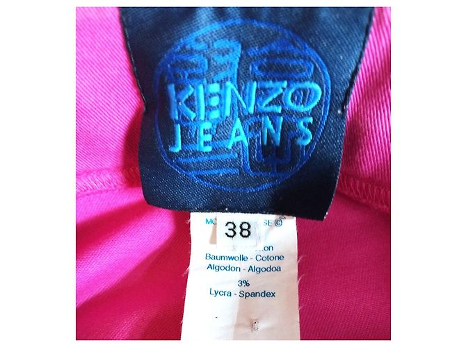 Jeans 7/8 Kenzo de algodón rosa frambuesa - vista 3